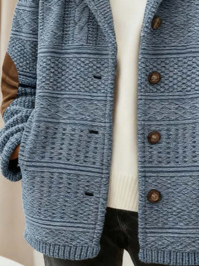 Damen Winterjacke blau oversized warm mit Stehkragen S–5XL