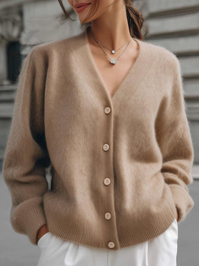Herbstlicher Wohlfühl-Luxus: Soft Plain Oversized Cardigan
