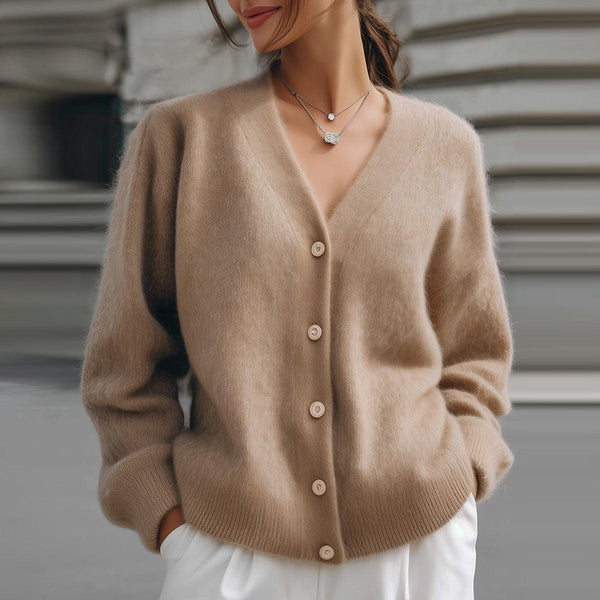 Herbstlicher Wohlfühl-Luxus: Soft Plain Oversized Cardigan