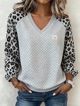 Winter Damen Sweatshirt Leo Colorblock warm & casual