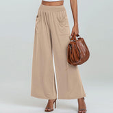 Apricotfarbene Plain Pants - Herbstsgarderobe Must-Have mit Komfort & Stil