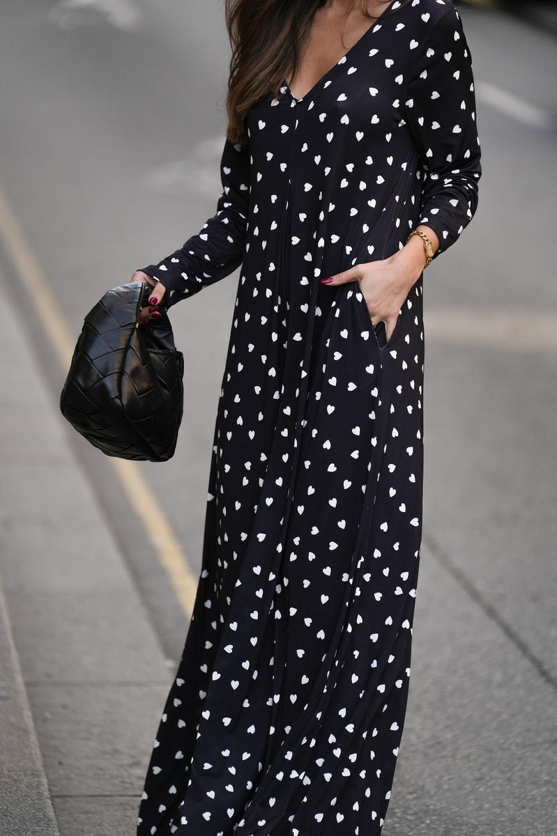Classy V-Neck Long Sleeve Jumpsuit - Eleganter Herbstslook mit Komfort