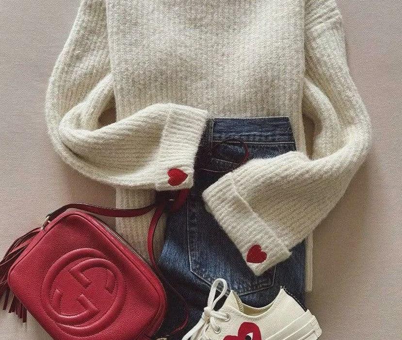 Herbstlicher Cozy Mock Neck Sweater - Ihr stilvoller Wärmespender