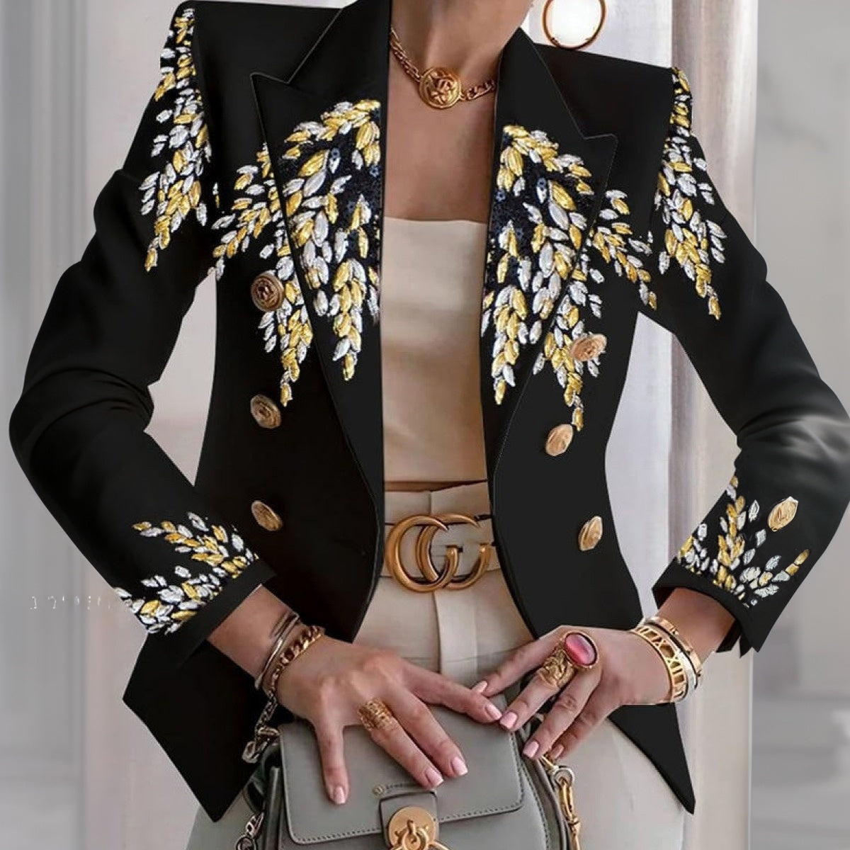 Cool Black Long Sleeve Blazer: Frühjahrs-Essential für stilvolle Eleganz