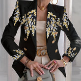 Cool Black Long Sleeve Blazer: Frühjahrs-Essential für stilvolle Eleganz