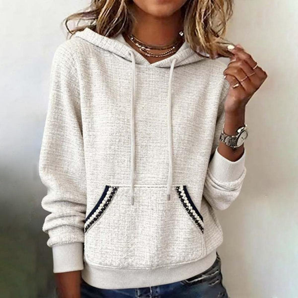 Kuscheliger Winter Hoodie Damen – warmer Basic Kapuzenpullover