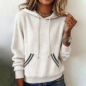 Kuscheliger Winter Hoodie Damen – warmer Basic Kapuzenpullover