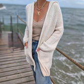 Apricot Long Sleeve Cardigan - Ihr eleganter Herbstsbegleiter in Baumwollmischung