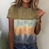 Winter Retro Multicolor Top – Kurzarm Layer-Look Must-have