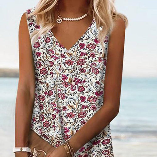 Red Roses Ärmelloses Shift Mini-Kleid - Herbstshafter Rosenprint mit A-Linien-Schnitt